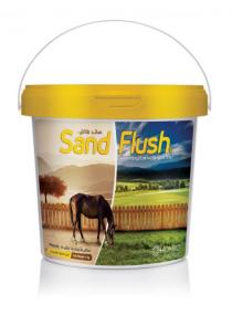 ساند فلاش | مسحوق قشور السيلليوم وطين الكاولين | طارد الرمل للخيول