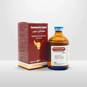 سافمكتين سوبر, هو مضاد طفيليات, يحتوي على إيفرمكتين بيطري, الاستخدام يستخدم في علاج ديدان البقر, وعلاج الطفيليات الخارجية مثل: علاج قمل البهم.