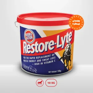 ريستور لايت هو مكمل غذائي غني بالمعادن والأملاح التي تحتاج إليها الخيل لتعويض فقد الأملاح أثناء التمارين والسباقات أو الحرارة الشديدة, كما أنه يوفر فيتامين سي للخيل, مما يساعد على رفع المناعة.